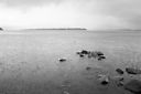 The rain set in.