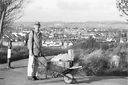 John P at the top of Dallow Downs.