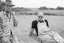 Dunc and George having tea.
